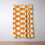 CHECKER - 001 - Tangerine Window Curtain Gallery Image 3