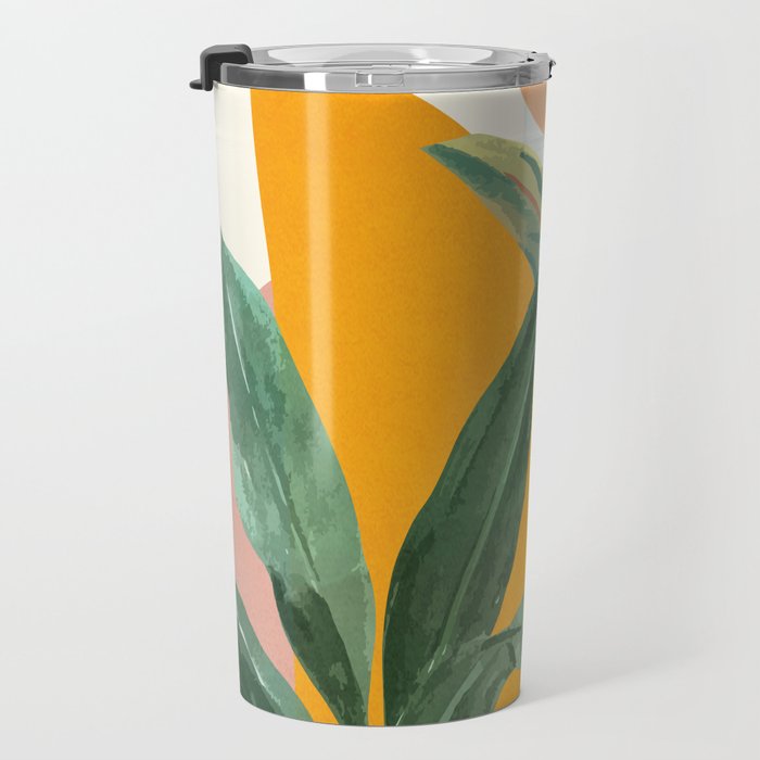 Leaf Design 03 Travel Mug Gallery Image 3