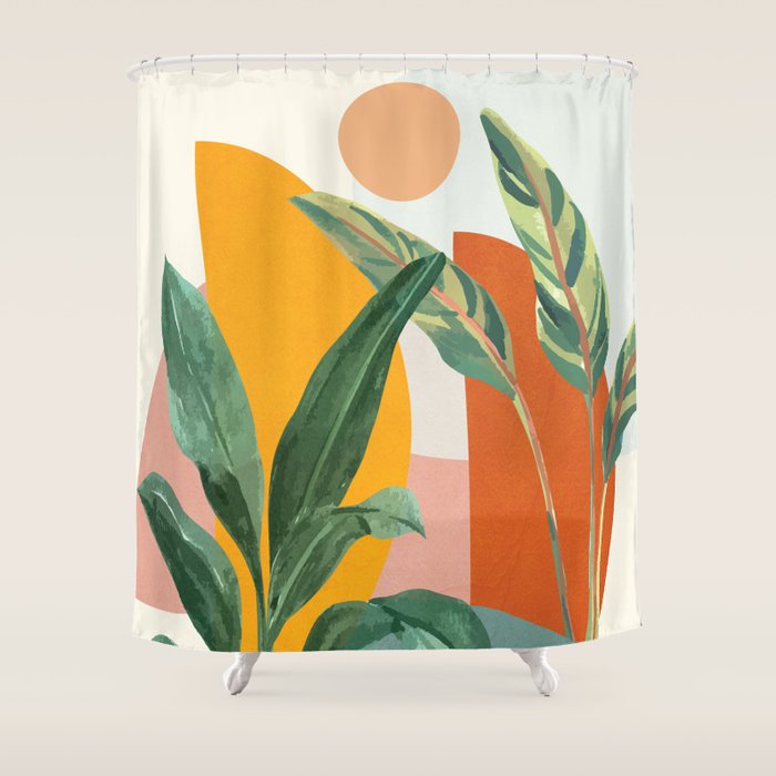 Leaf Design 03 Shower Curtain Gallery Image 1