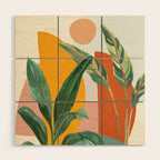 Leaf Design 03 Wood Wall Art Gallery Image 1