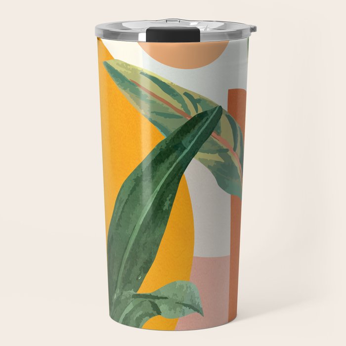 Leaf Design 03 Travel Mug Gallery Image 1