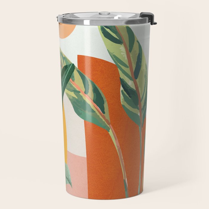 Leaf Design 03 Travel Mug Gallery Image 2