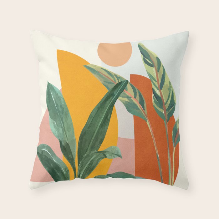 Leaf Design 03 Throw Pillow Gallery Image 6