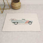 Surfboard Pick Up Van Rug Gallery Image 1