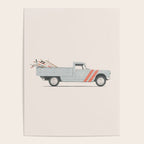 Surfboard Pick Up Van Poster Gallery Image 4