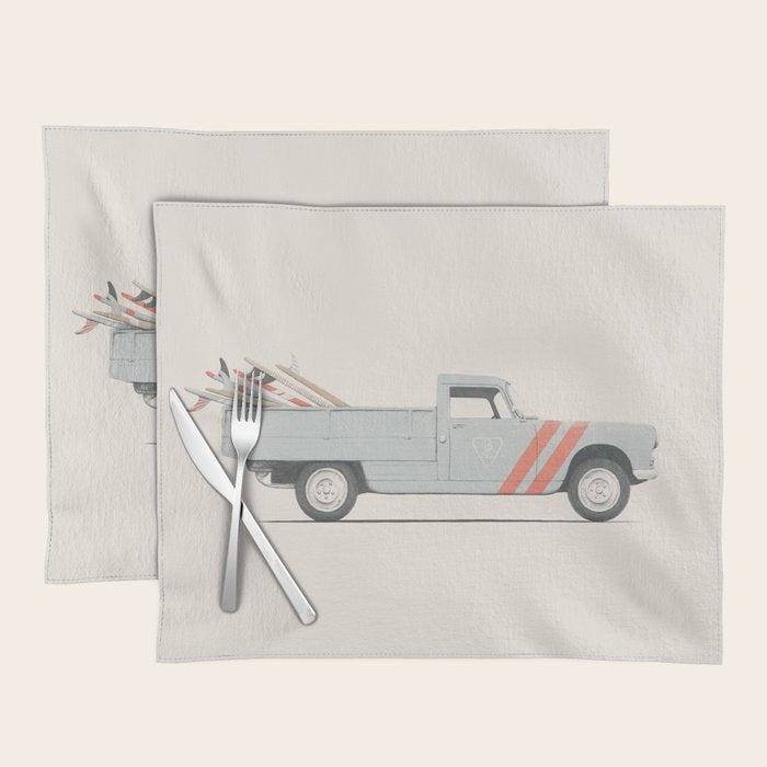 Surfboard Pick Up Van Placemat Gallery Image 1