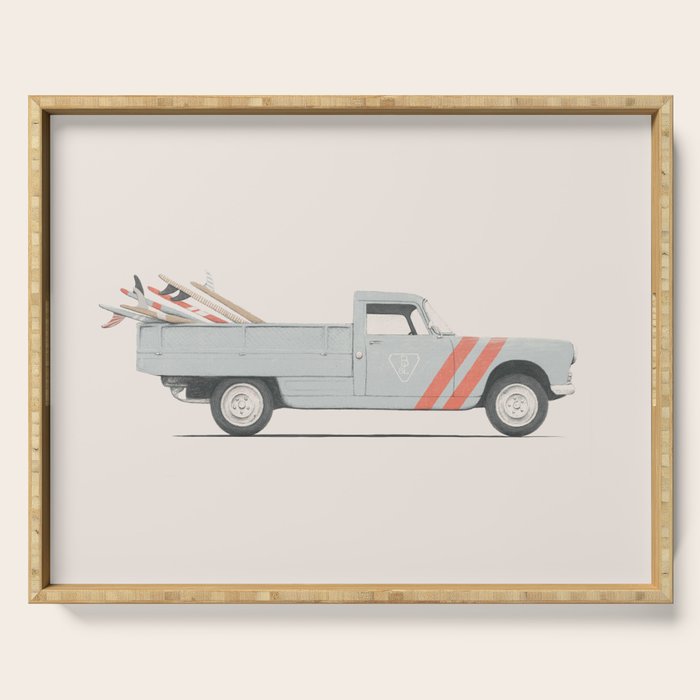 Surfboard Pick Up Van Serving Tray Gallery Image 1