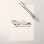 Surfboard Pick Up Van Wrapping Paper Gallery Image 1
