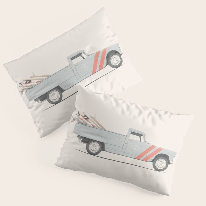 Surfboard Pick Up Van Pillow Sham Gallery Image 3