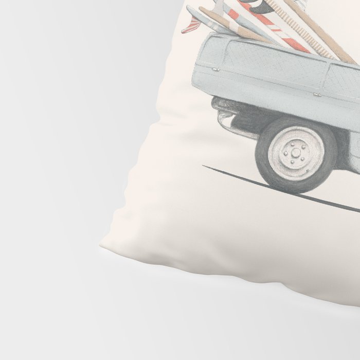 Surfboard Pick Up Van Pillow Sham Gallery Image 4