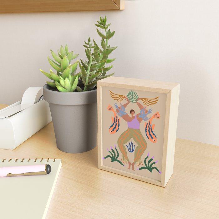 The Birds And The Fish Mini Art Print Gallery Image 2