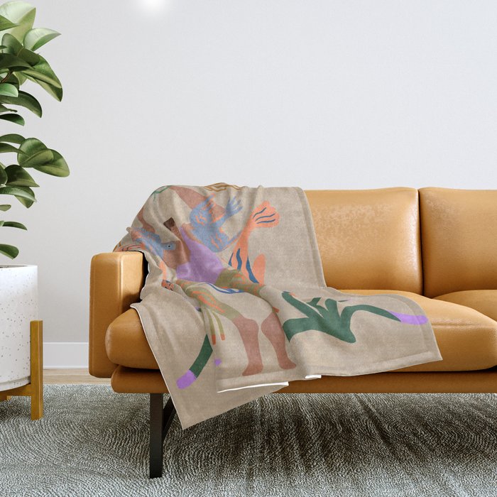 The Birds And The Fish Throw Blanket Gallery Image 1