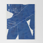Abstract Art Nude Woman 10 Throw Blanket Gallery Image 2