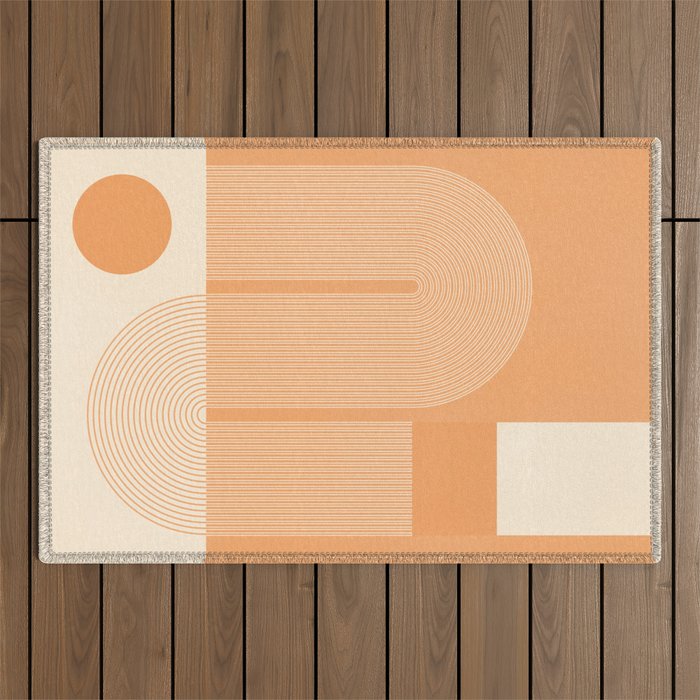 Abstract Shapes 7 Outdoor Rug Gallery Image 1