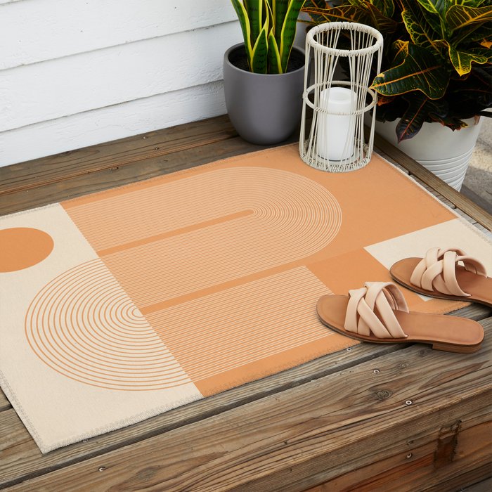 Abstract Shapes 7 Outdoor Rug Gallery Image 2