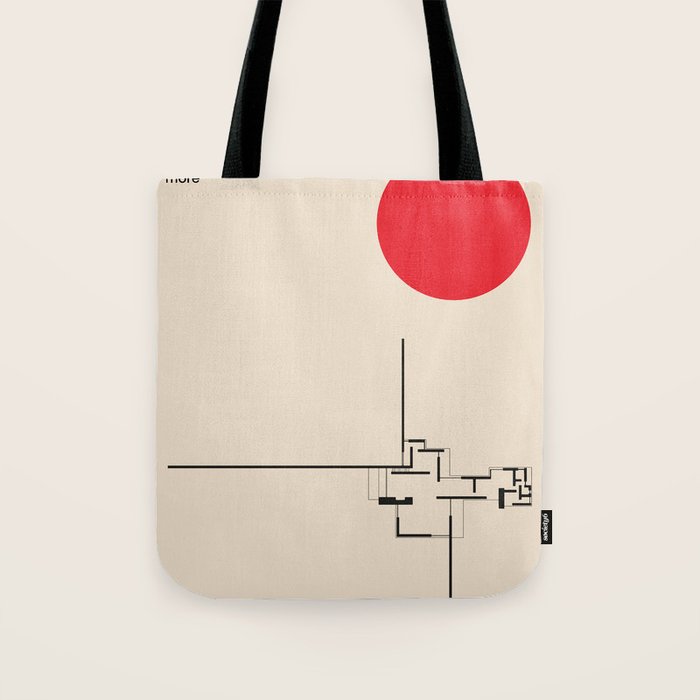 Brick Country House, Ludwig Mies van der Rohe, Minimal Architecture Bauhaus Design Tote Bag Gallery Image 1
