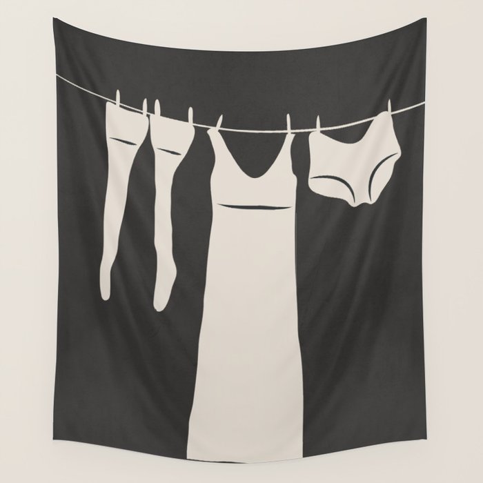 Laundry day Wall Tapestry Gallery Image 4