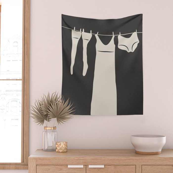 Laundry day Wall Tapestry Gallery Image 2