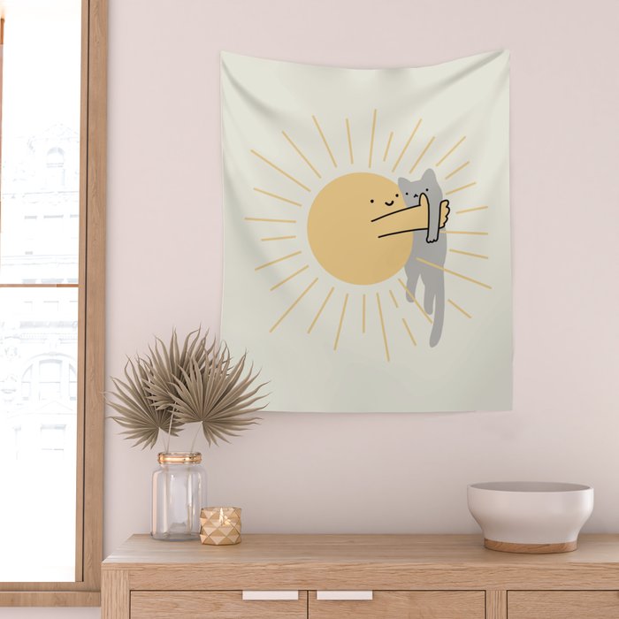 Have a Meowvelous Day Wall Tapestry Gallery Image 2