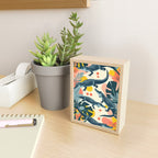 Crocs_Crocodiles Wildlife Animals_Whimsical Quirky Illustration_Bohemian Tropical Pastel Painting Mini Art Print Gallery Image 2