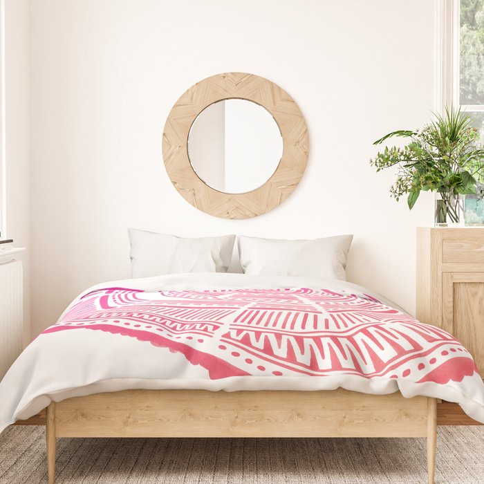 Ponderosa Pine - Pink OmbrÃ© Palette Duvet Cover Gallery Image 3