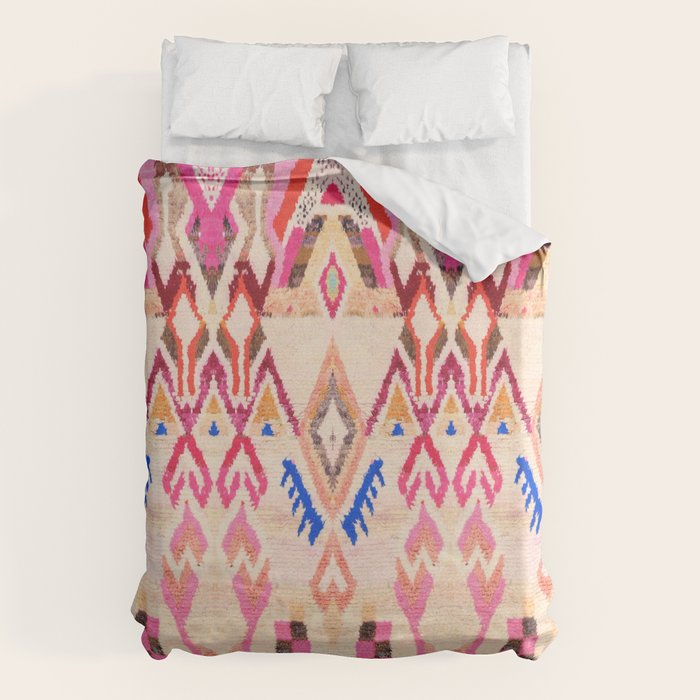 Traditional Vintage Moroccan Berber Design Duvet Cover Gallery Image 1