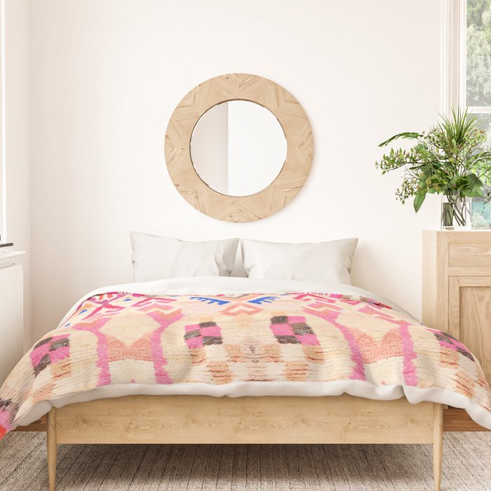 Traditional Vintage Moroccan Berber Design Duvet Cover Gallery Image 3