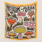 Mushrooms of Florida Wall Tapestry Gallery Image 4