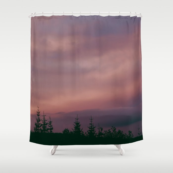 Pink Skies Shower Curtain Gallery Image 1