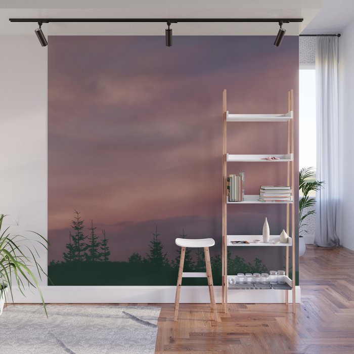 Pink Skies Wall Mural Gallery Image 1