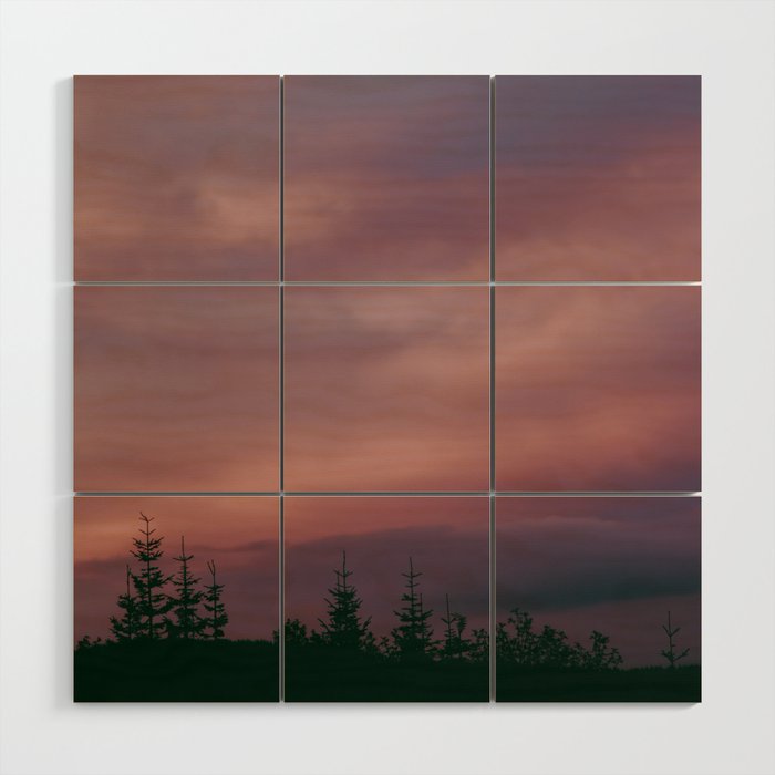 Pink Skies Wood Wall Art Gallery Image 1