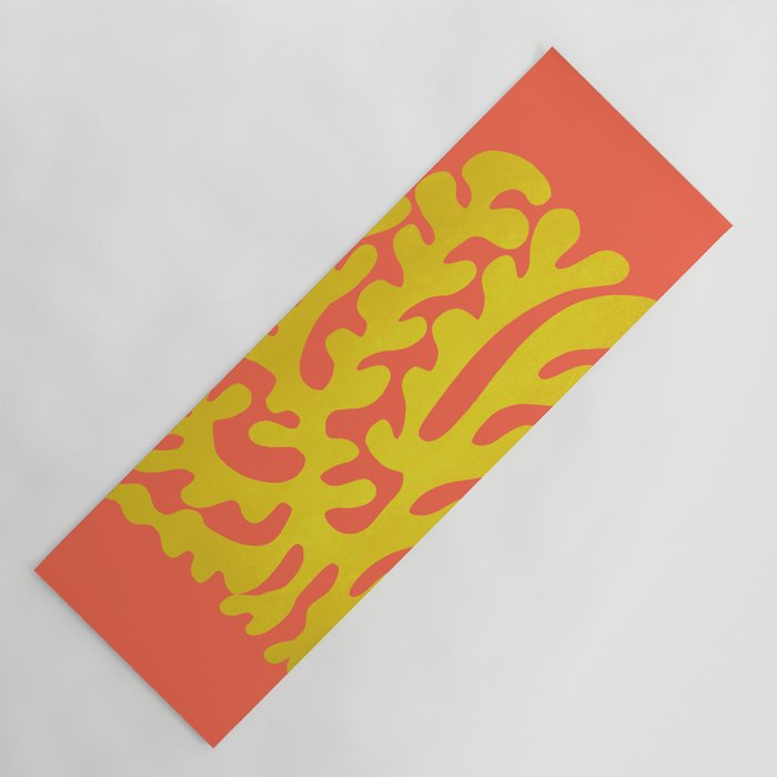 Sunflower & Tomato: Matisse Paper Cutouts 04 Yoga Mat Gallery Image 1