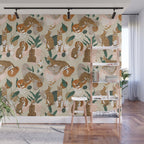 Serval cat abstract nature Wall Mural Gallery Image 1