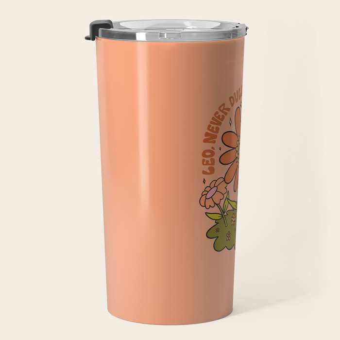 Leo Flower Travel Mug Gallery Image 3