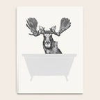 Vintage Moose in Bathtub Notebook Gallery Image 4