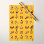 Pizza Yoga Wrapping Paper Gallery Image 1