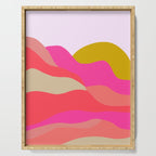 Adelaida, mountain sunset Serving Tray Gallery Image 1