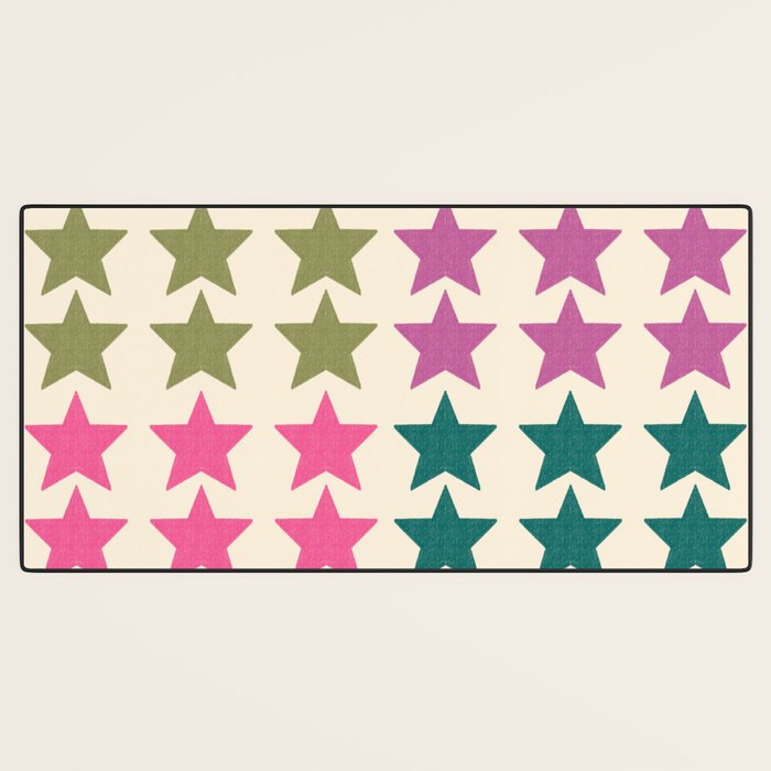 Stars Print Desk Mat Gallery Image 3