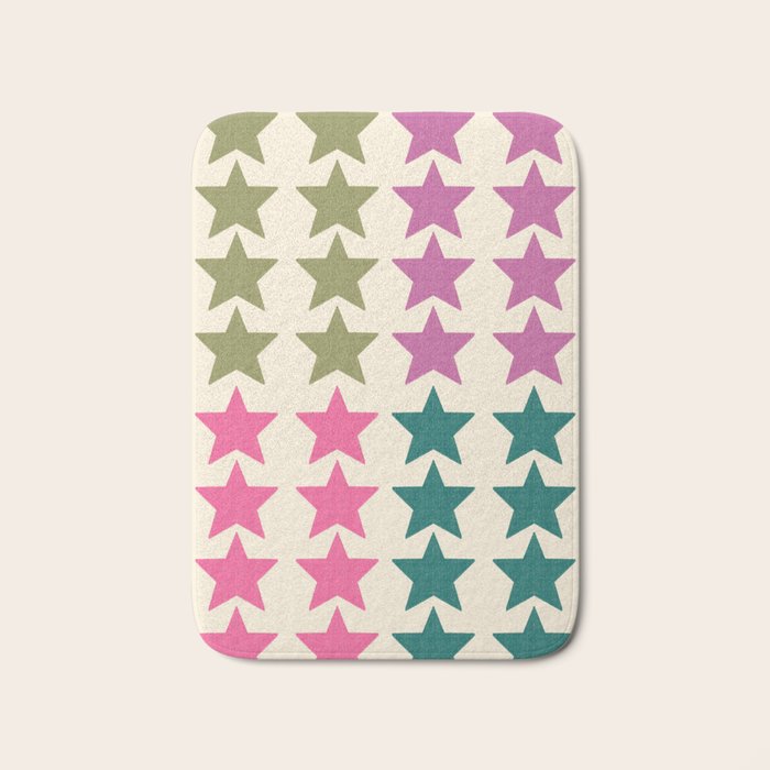 Stars Print Bath Mat Gallery Image 1