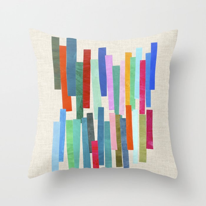 Prism Shards Throw Pillow Gallery Image 1