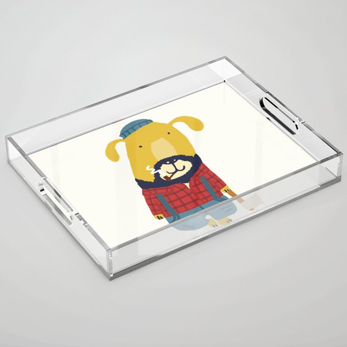 Rugged Roger - the lumberjack Acrylic Tray Gallery Image 1