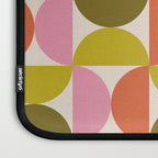 Mid Century Modern Shapes - Pink, Olive Green & Orange Laptop Sleeve Gallery Image 3