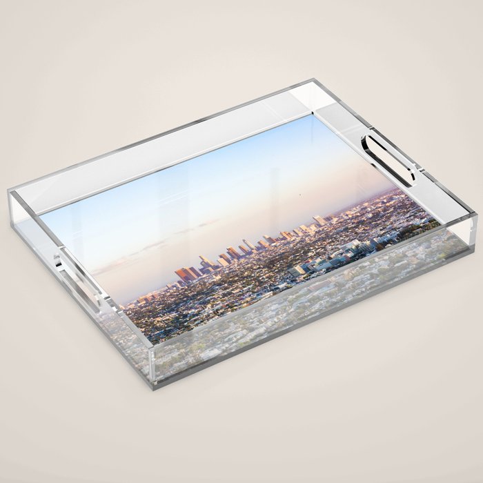 Los Angeles Skyline Acrylic Tray Gallery Image 1