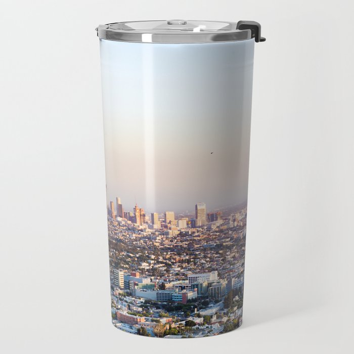 Los Angeles Skyline Travel Mug Gallery Image 2