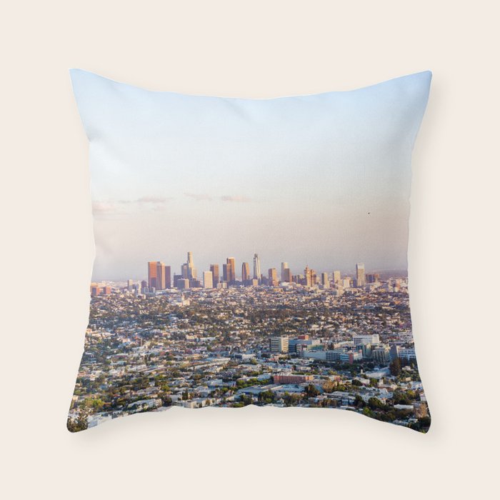 Los Angeles Skyline Throw Pillow Gallery Image 1
