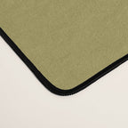 Retro Waves Abstract Pattern Celadon Green Orange Desk Mat Gallery Image 4