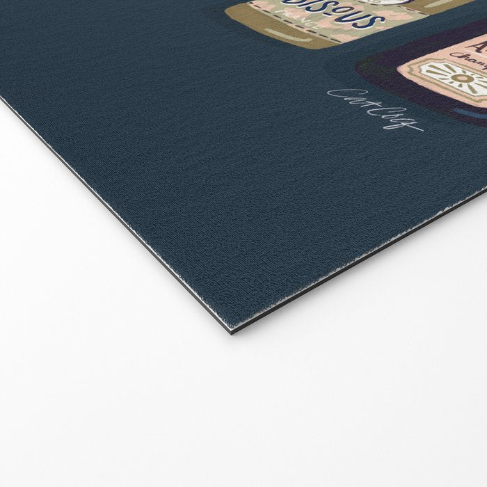 French Champagne Collection - Teal Welcome Mat Gallery Image 2