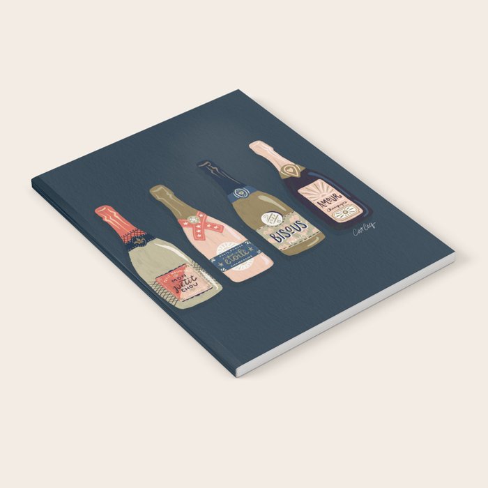 French Champagne Collection - Teal Notebook Gallery Image 2