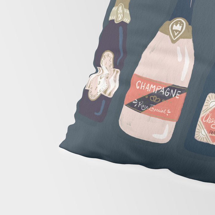 French Champagne Collection - Teal Pillow Sham Gallery Image 4