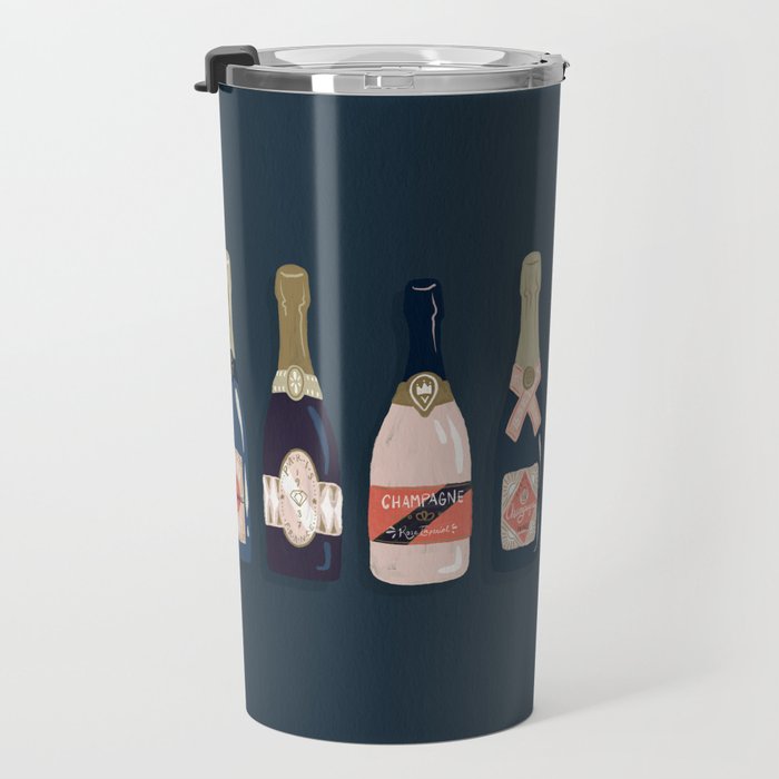 French Champagne Collection - Teal Travel Mug Gallery Image 3